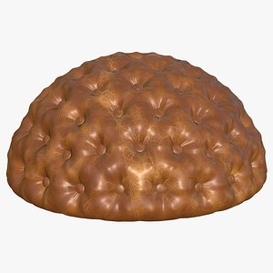 Chesterfield Realistic Leather Sofa Yellow model