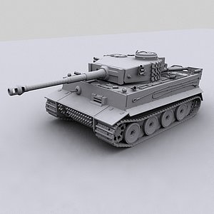 3d model tiger tank