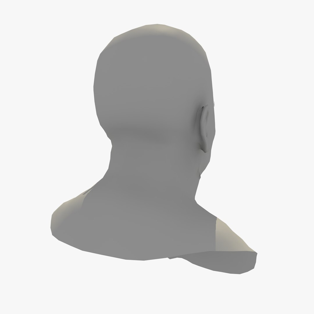 Realistic Head Base Mesh 3D - TurboSquid 1440273