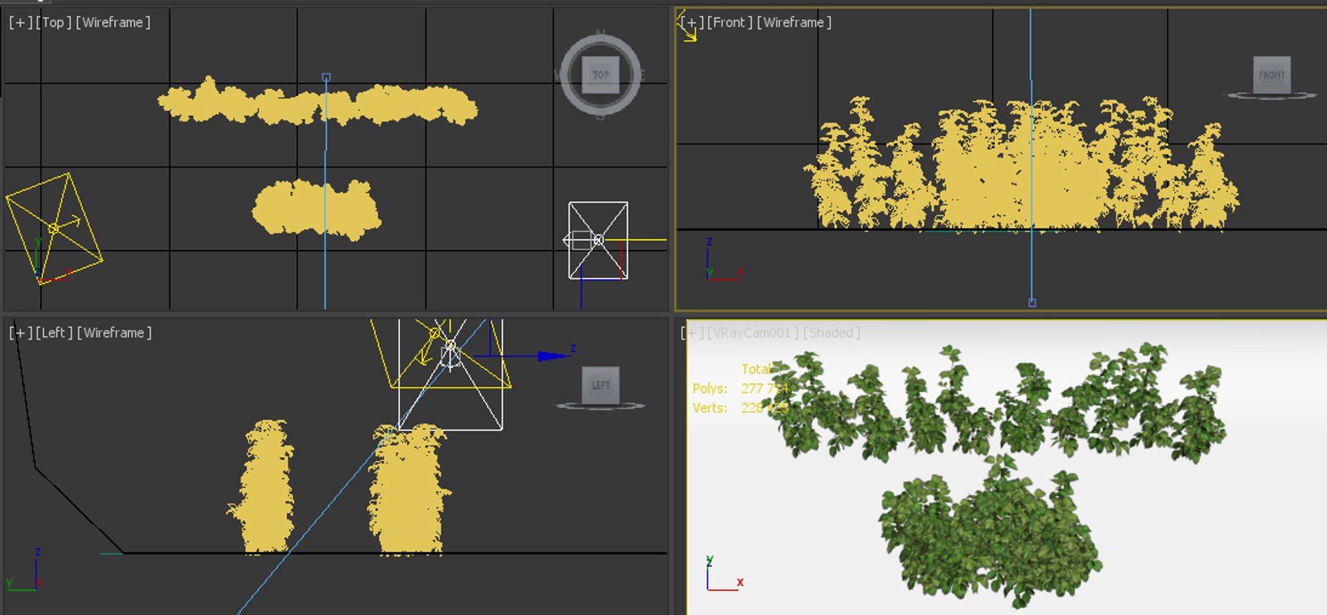 3D Raspberry Bushes - TurboSquid 1226577