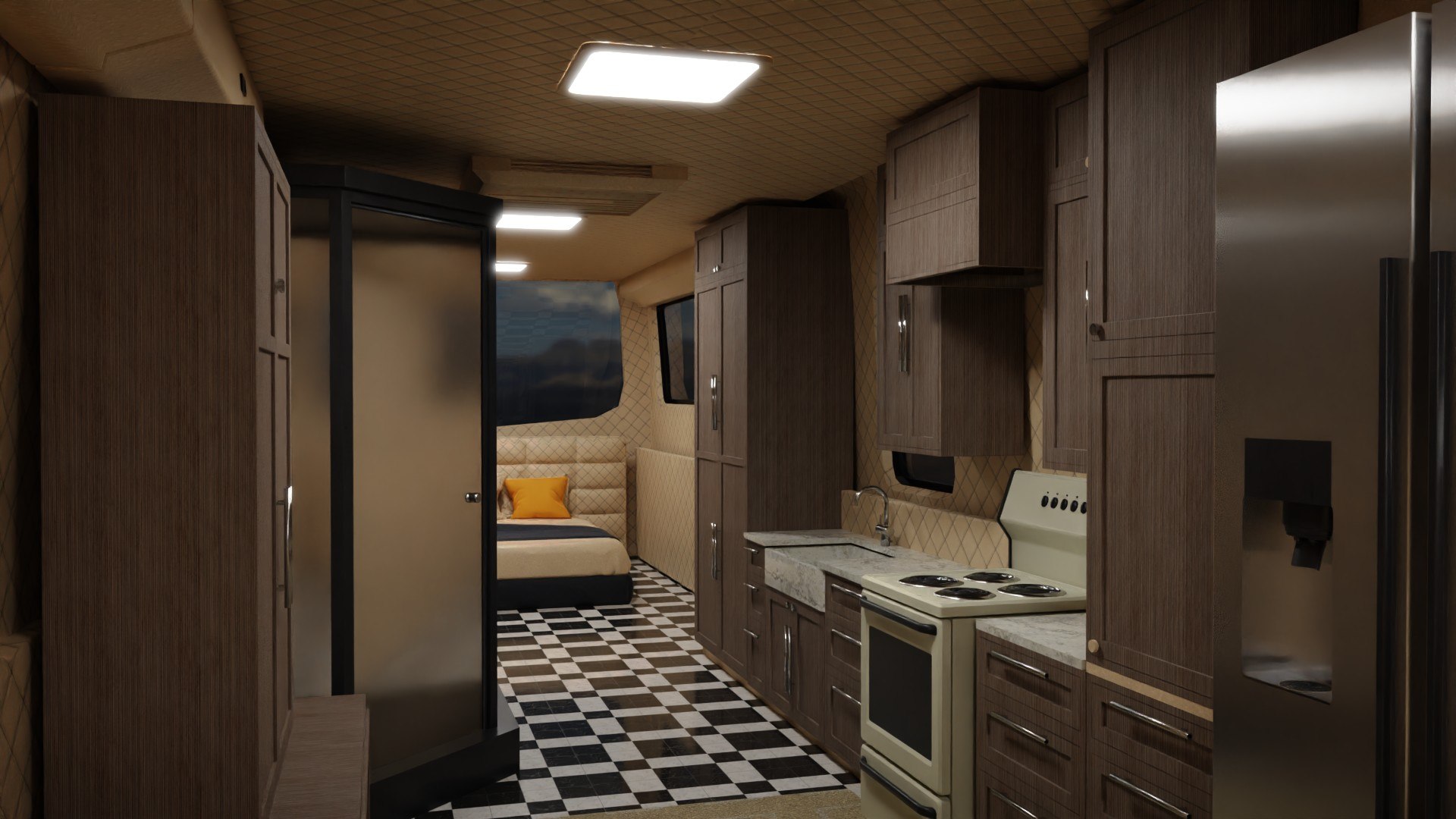 3D Motorhome Rv Bus With Interior - TurboSquid 2088916