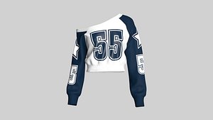 Girls Basketball Long Neck Sweatshirt