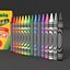 3d crayon colors paper model