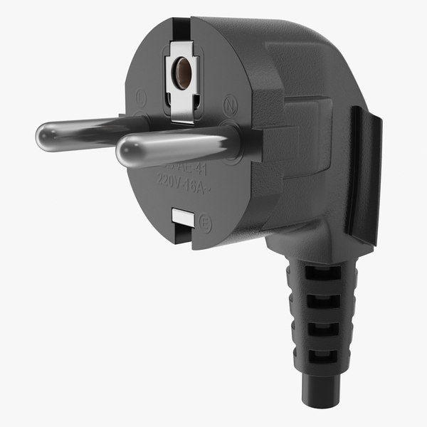 black plug 3D model