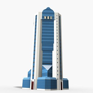 national bank uzbekistan 3D model