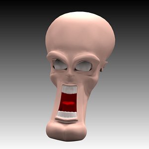 3d model freaky character rigging
