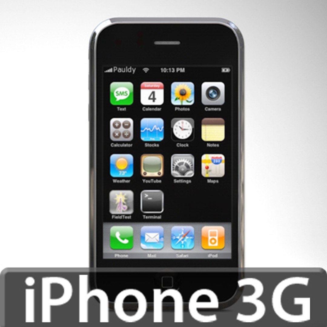 3d Model Apple Iphone 3g