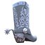 Colección de cinco modelos 3D de botas vaqueras del oeste, listos para videojuegos (PBR).