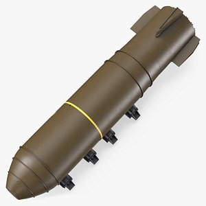 3D MK-17 Thermonuclear Bomb in Shipping Trolley