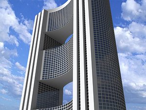 3ds futuristic building 2