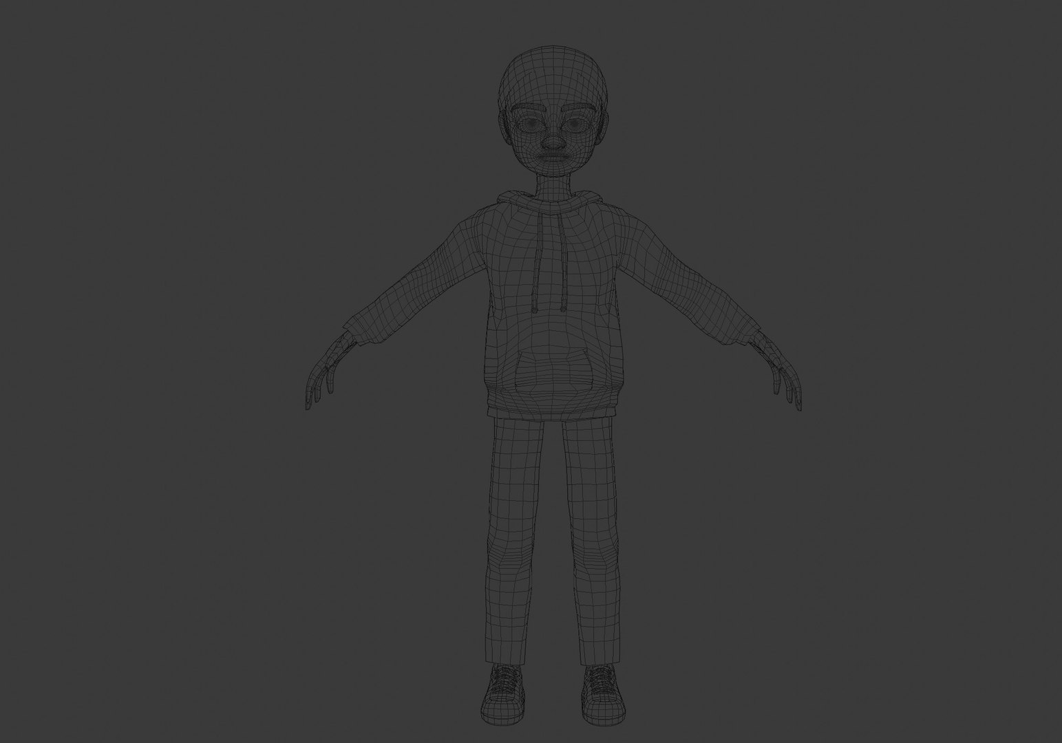 3D model black cartoon boy https://p.turbosquid.com/ts-thumb/Wj/hcpmUP/Cn/wire0001/jpg/1654900435/1920x1080/fit_q87/316582ecd88430d1c578e2a708c57568c6cb34f4/wire0001.jpg