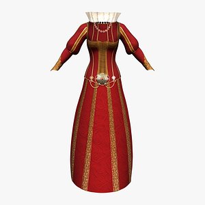 Medieval Quin Outfit Top Skirt Necklace