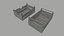 Old wooden boxes