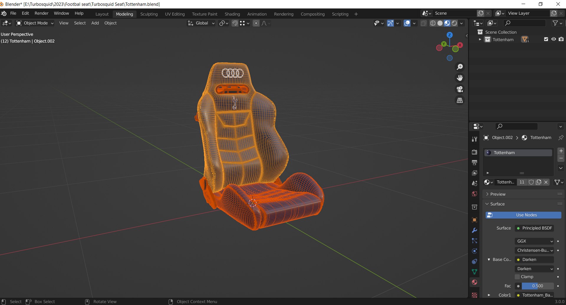 Tottenham Hotspur Stadium Football Stadium Coaching Seat 3D Model ...