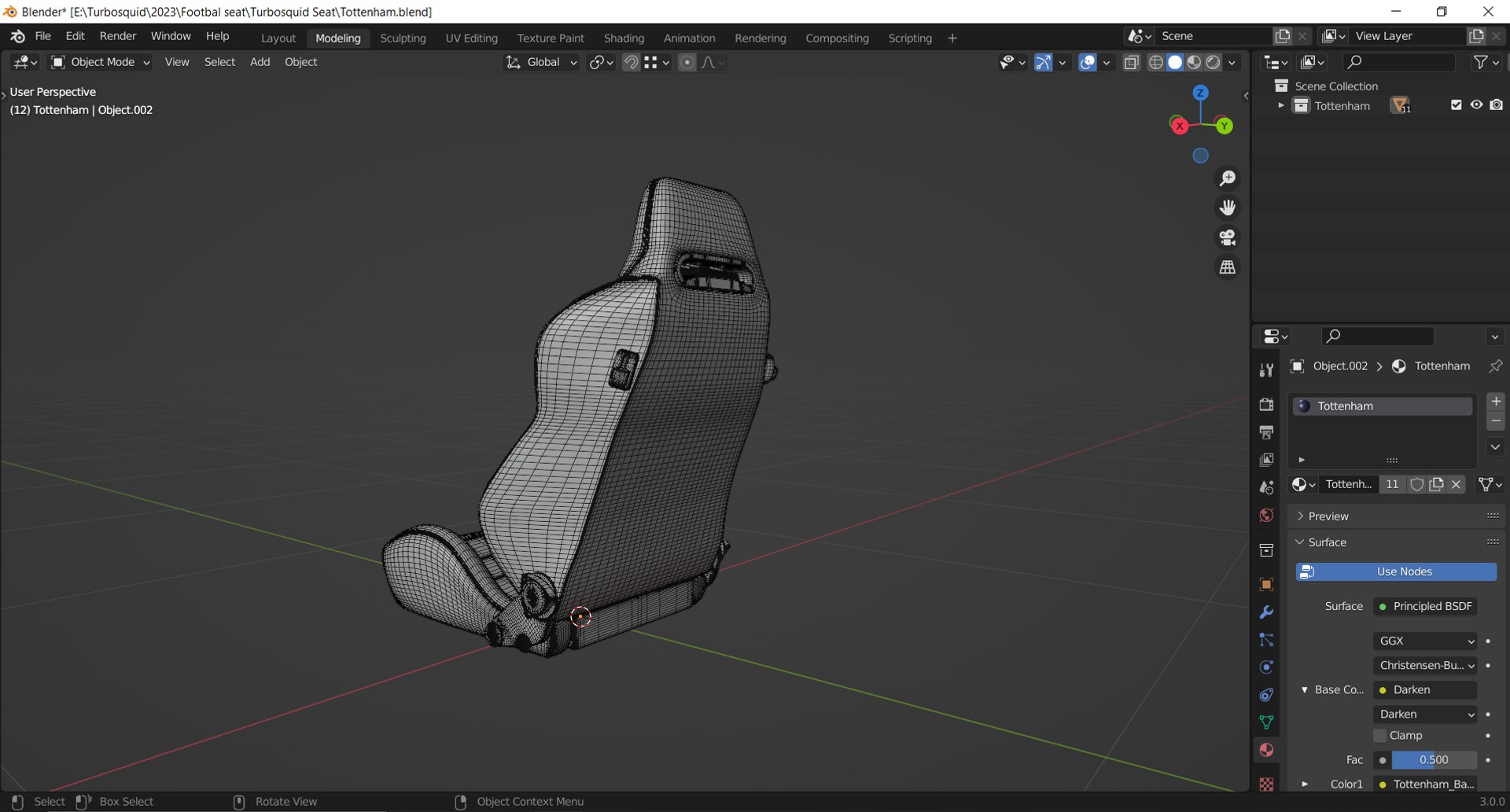 Tottenham Hotspur Stadium Football Stadium Coaching Seat 3D Model ...