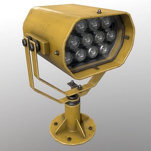 searchlight v 2 yellow 3D model