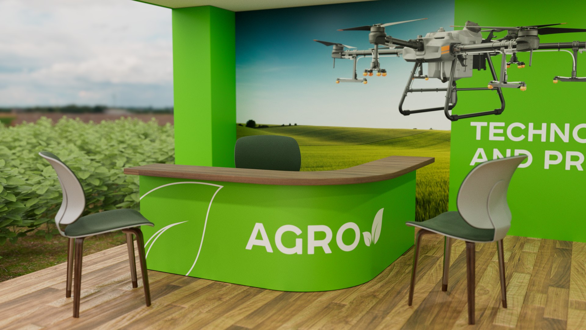 3D Agricultural Exhibition Stand - Maya File V-Ray - TurboSquid 2294090