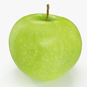 3D apple granny smith 02