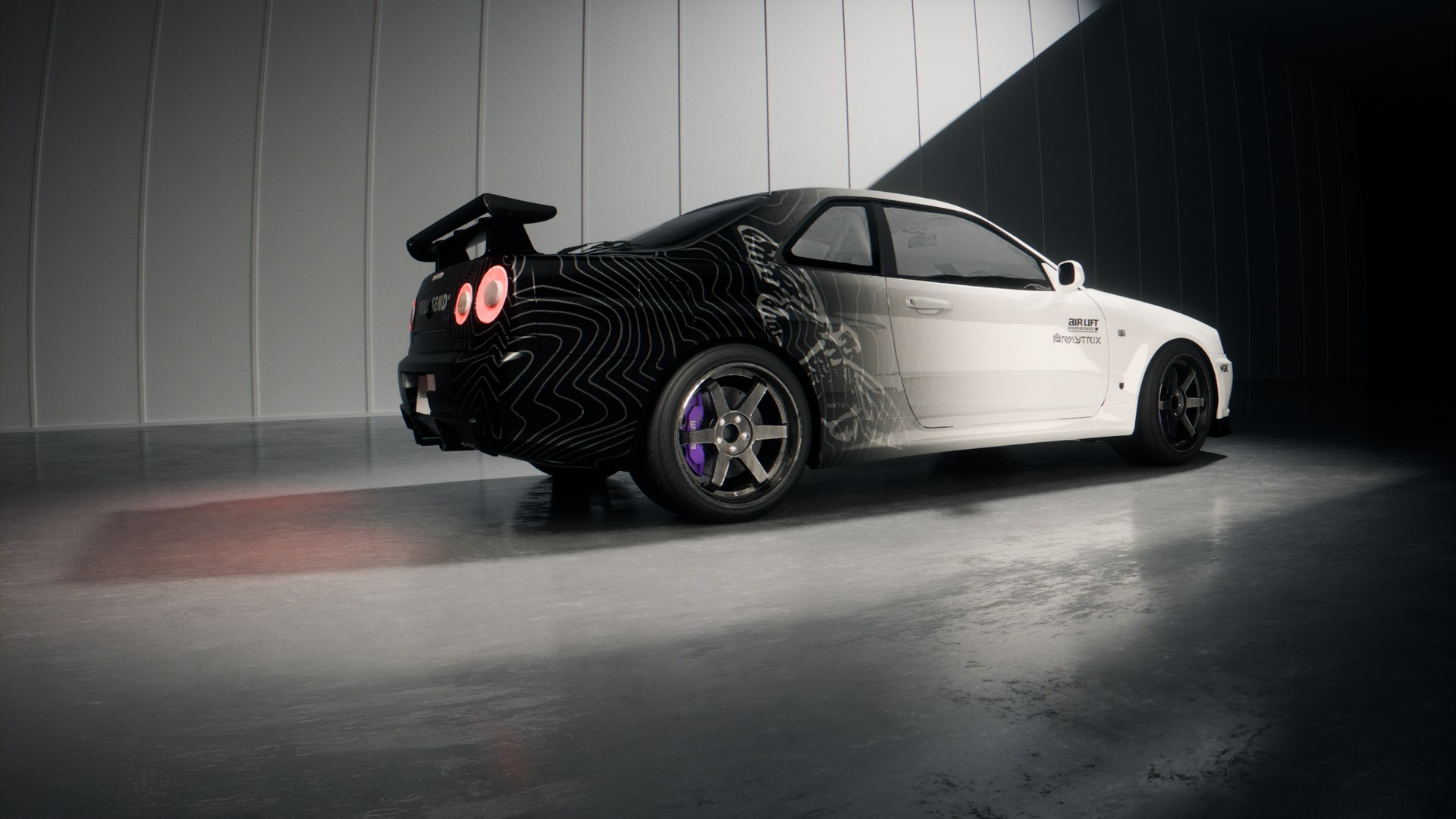 3D Nissan GT-R R34 With Custom Paints 3D Model - TurboSquid 2471883
