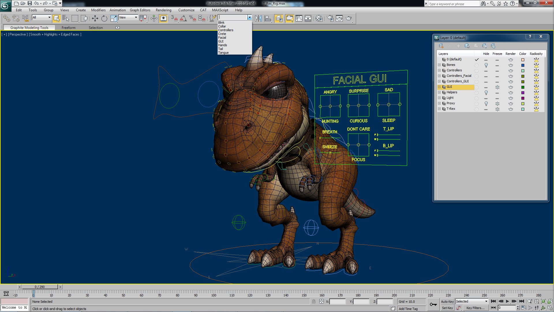 rigged character 3ds