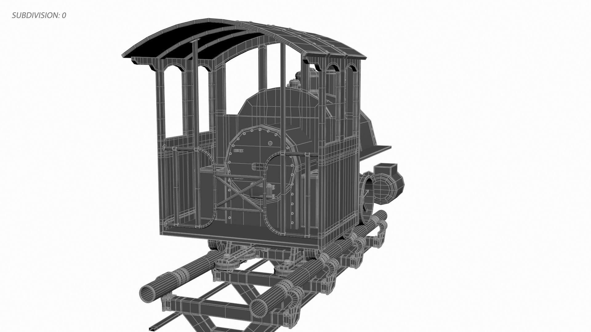 Thunder Mesa Mine Locomotive Train 3D - TurboSquid 2252510