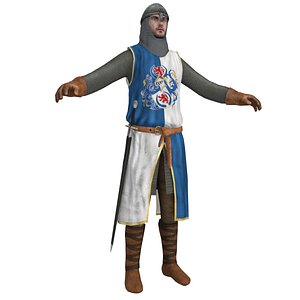 3d medieval knight