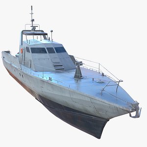 Military border patrol boat project 12200 3D model