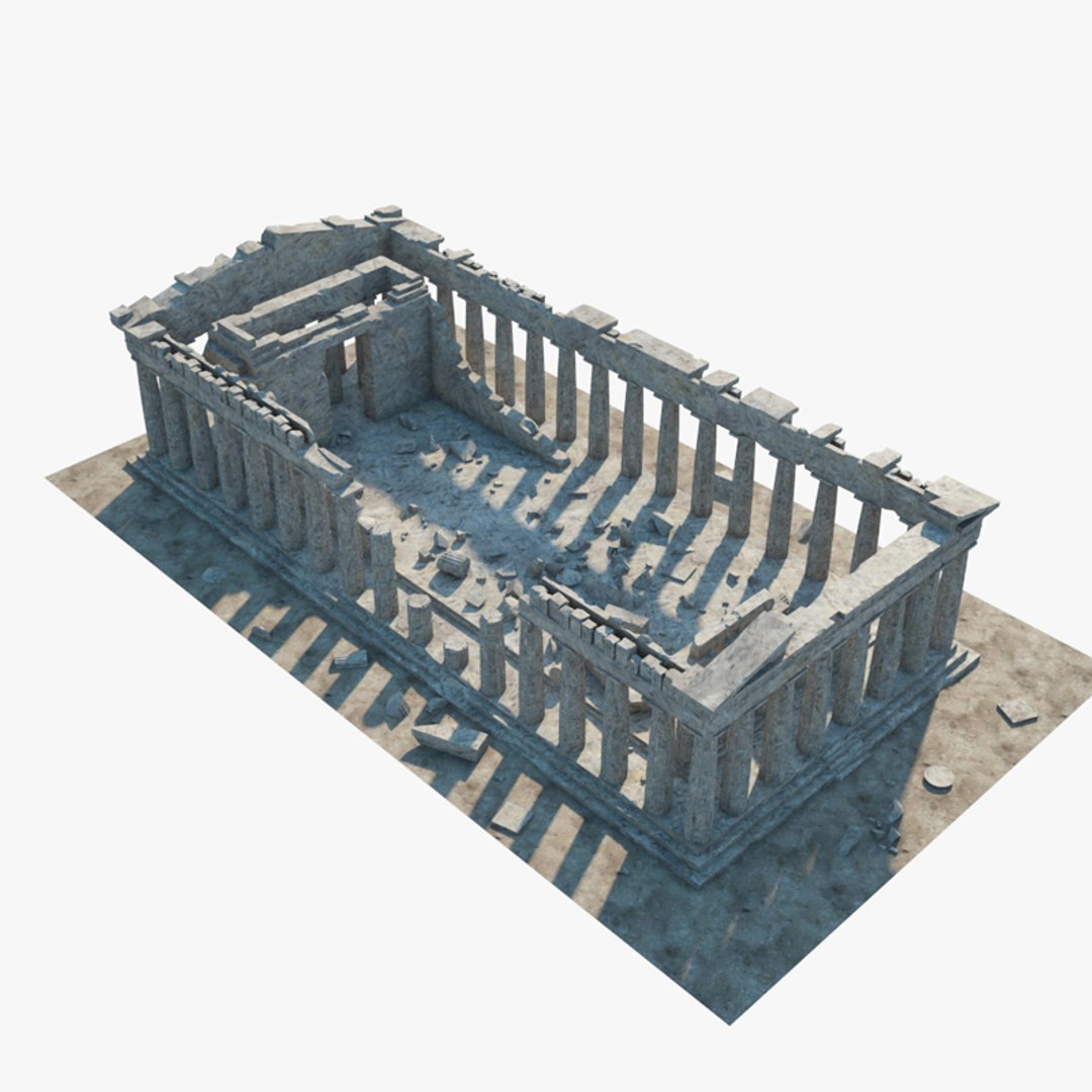 3D Parthenon Ruins Model - TurboSquid 1741865