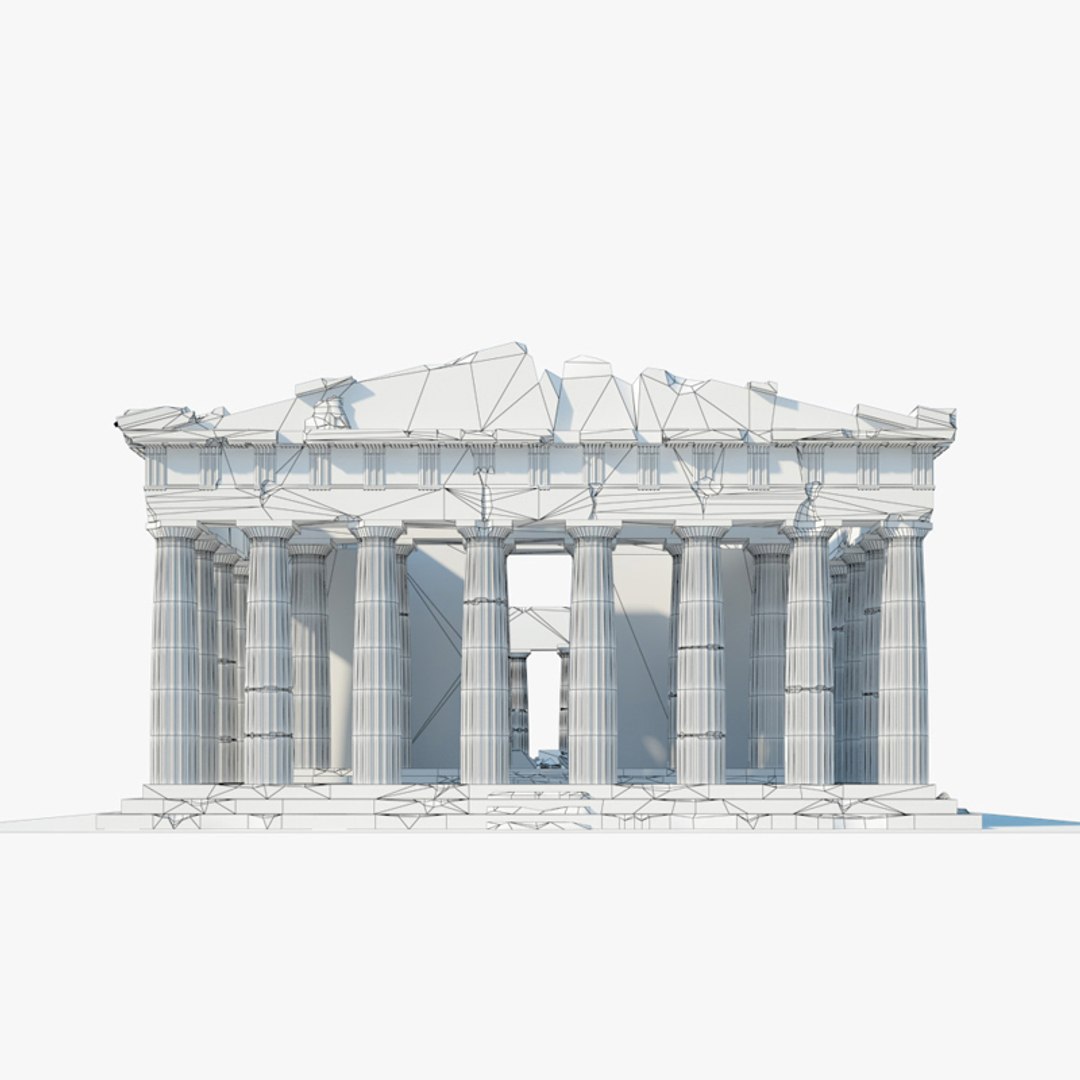 3D Parthenon Ruins Model - TurboSquid 1741865