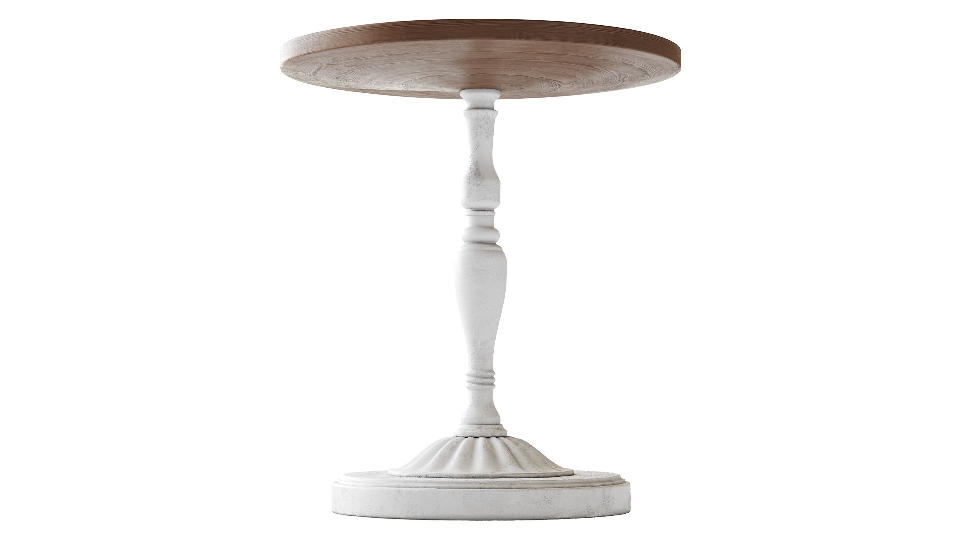 3D Vintage Round Side Table - TurboSquid 2233943