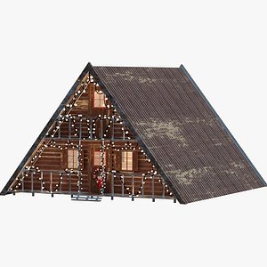 xmas chalet 3D model
