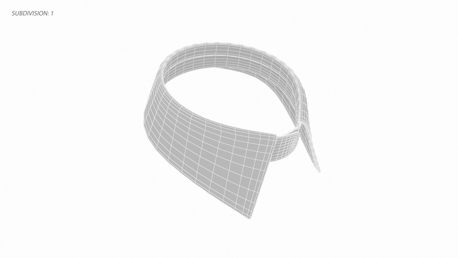 3D Detachable Shirt Collar Model - TurboSquid 2204861