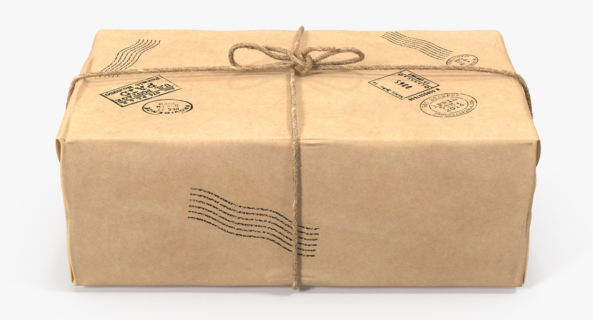 Brown paper mail package 3D model TurboSquid 1416879