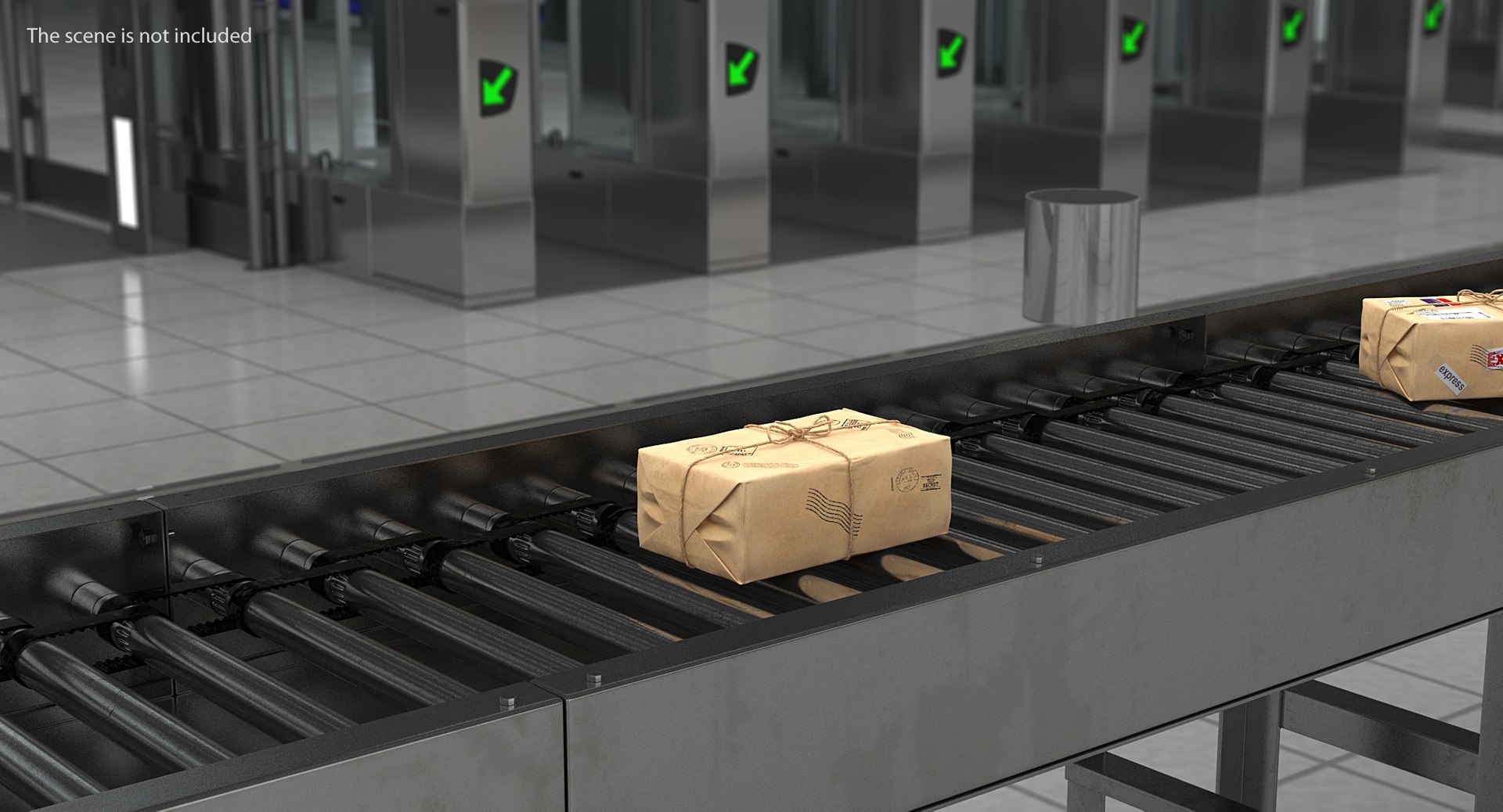 Brown paper mail package 3D model TurboSquid 1416879