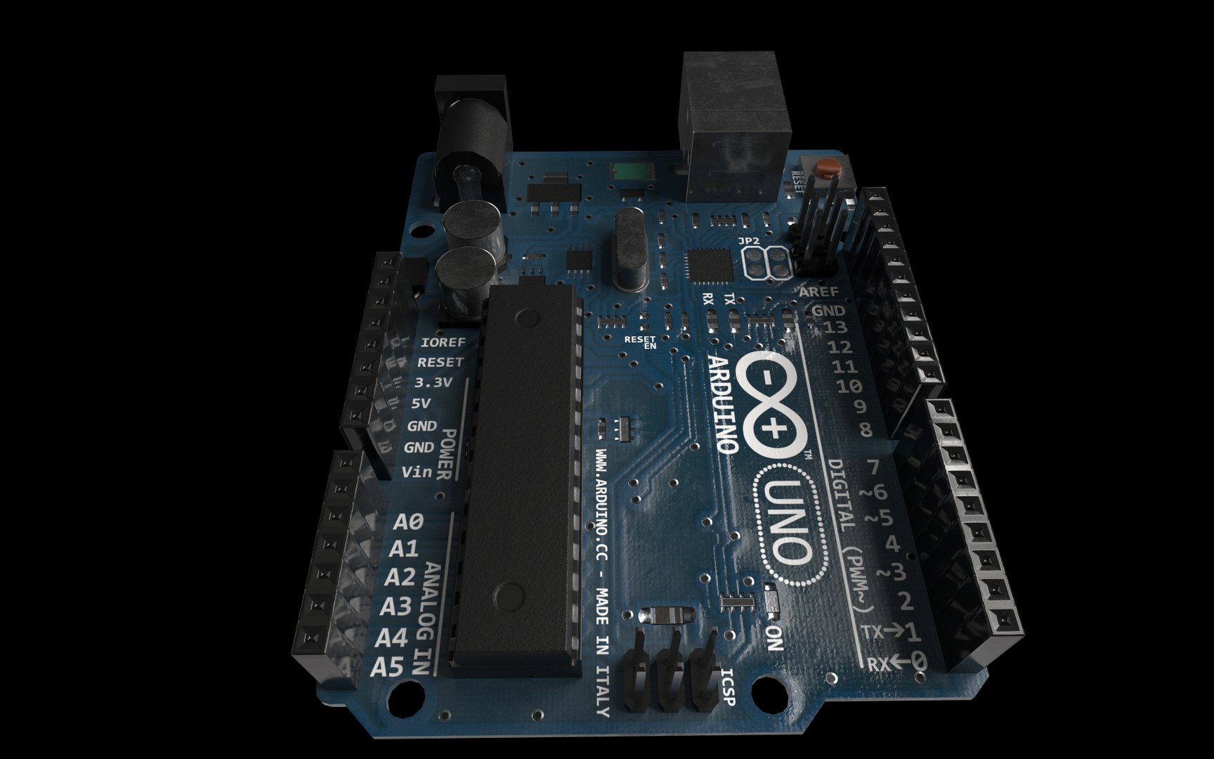 3D Arduino UNO LowPoly Model - TurboSquid 1881391