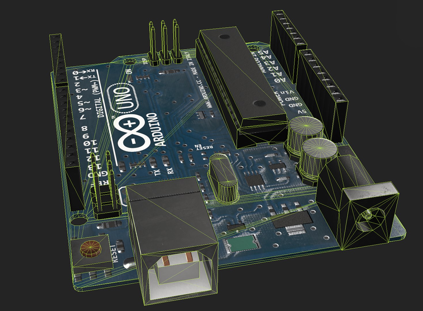 3D Arduino UNO LowPoly Model - TurboSquid 1881391