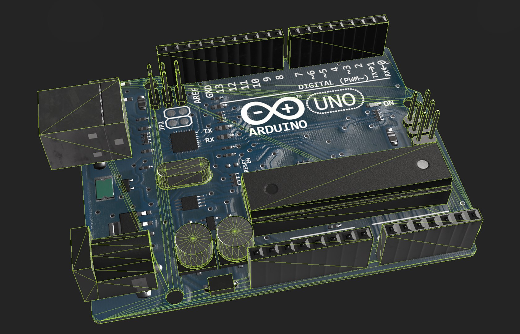 3D Arduino UNO LowPoly Model - TurboSquid 1881391