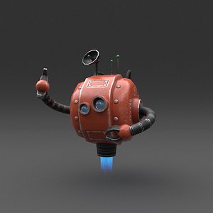 robot blender rigged 3D model