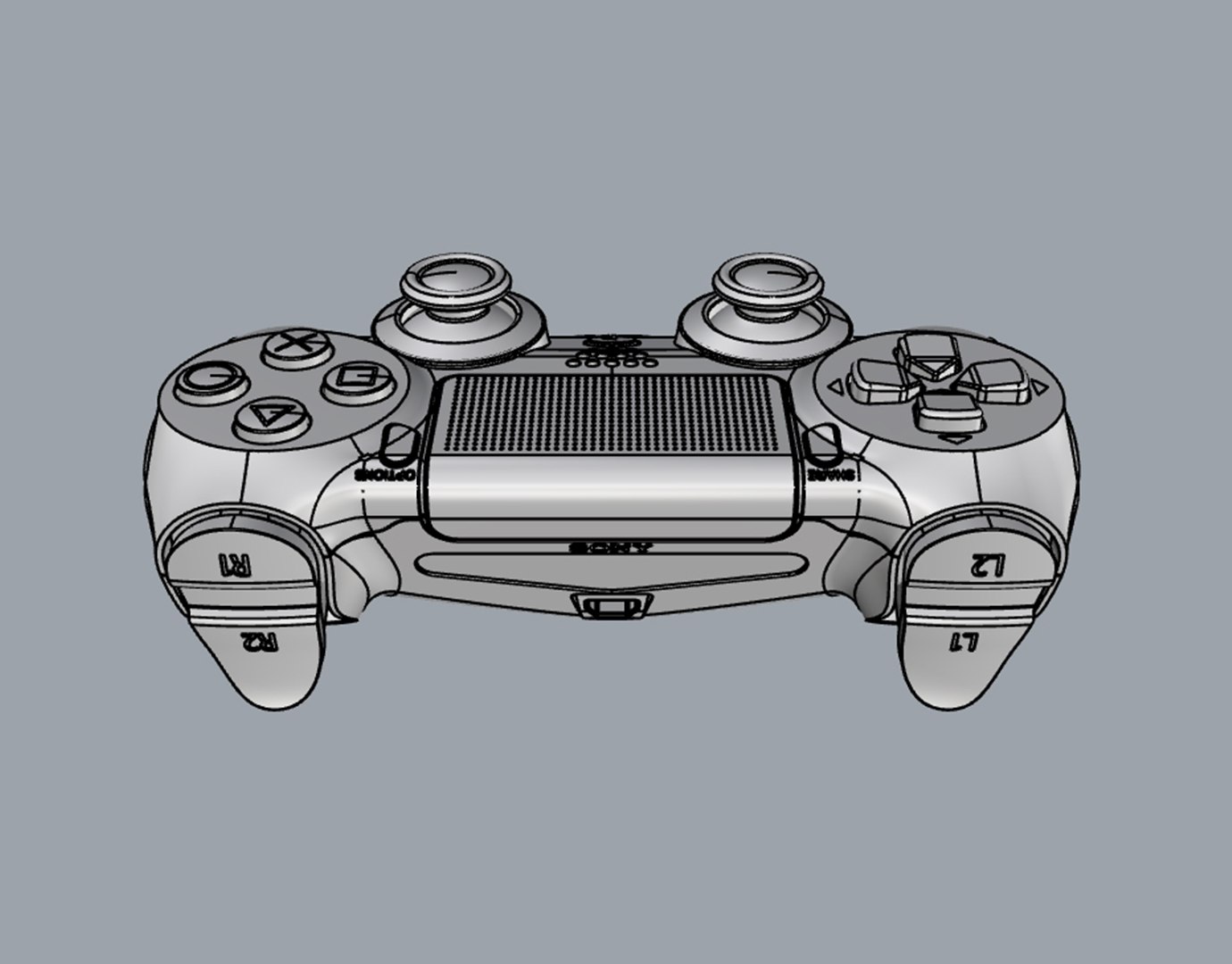 playstation ps4 console controller 3D model https://p.turbosquid.com/ts-thumb/Wk/Urc4iI/teBzRzLZ/print_14/jpg/1535406177/1920x1080/fit_q87/e98c76765edfe8975e12dcfefef9a546120bb2e6/print_14.jpg