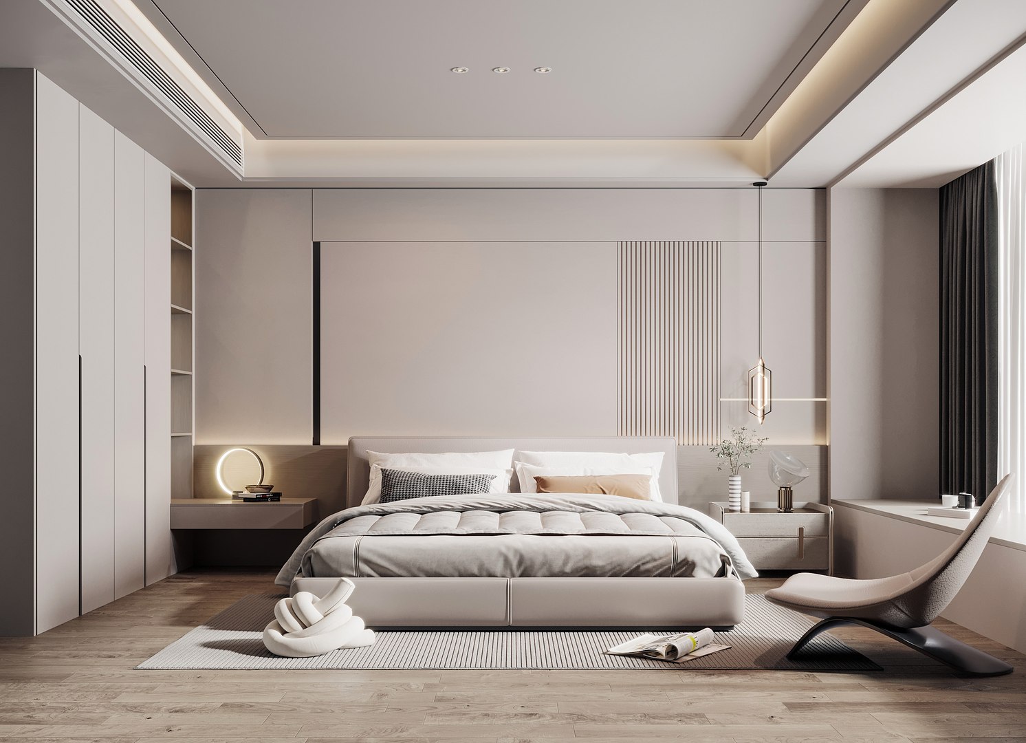 3D Modern bedroom - TurboSquid 2070344