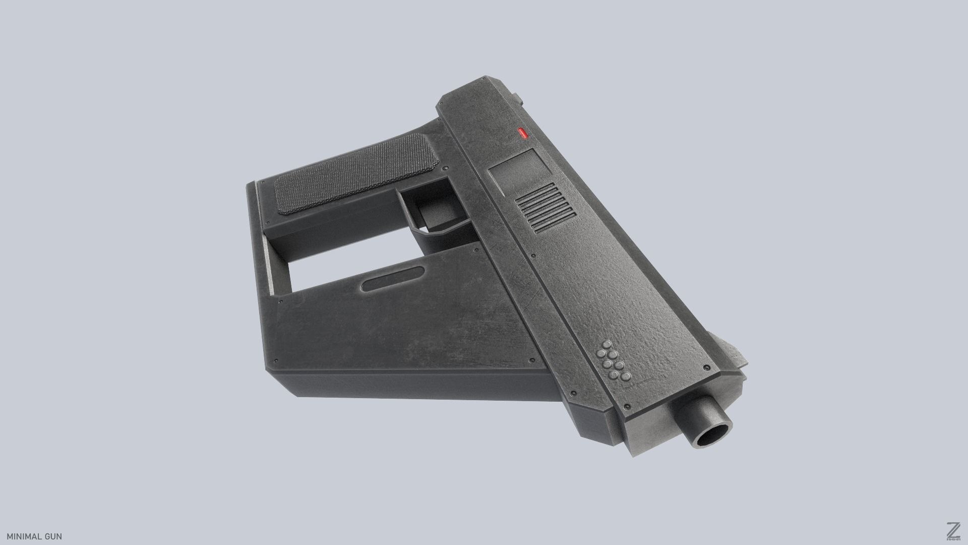 Minimal Gun Model - TurboSquid 2390923