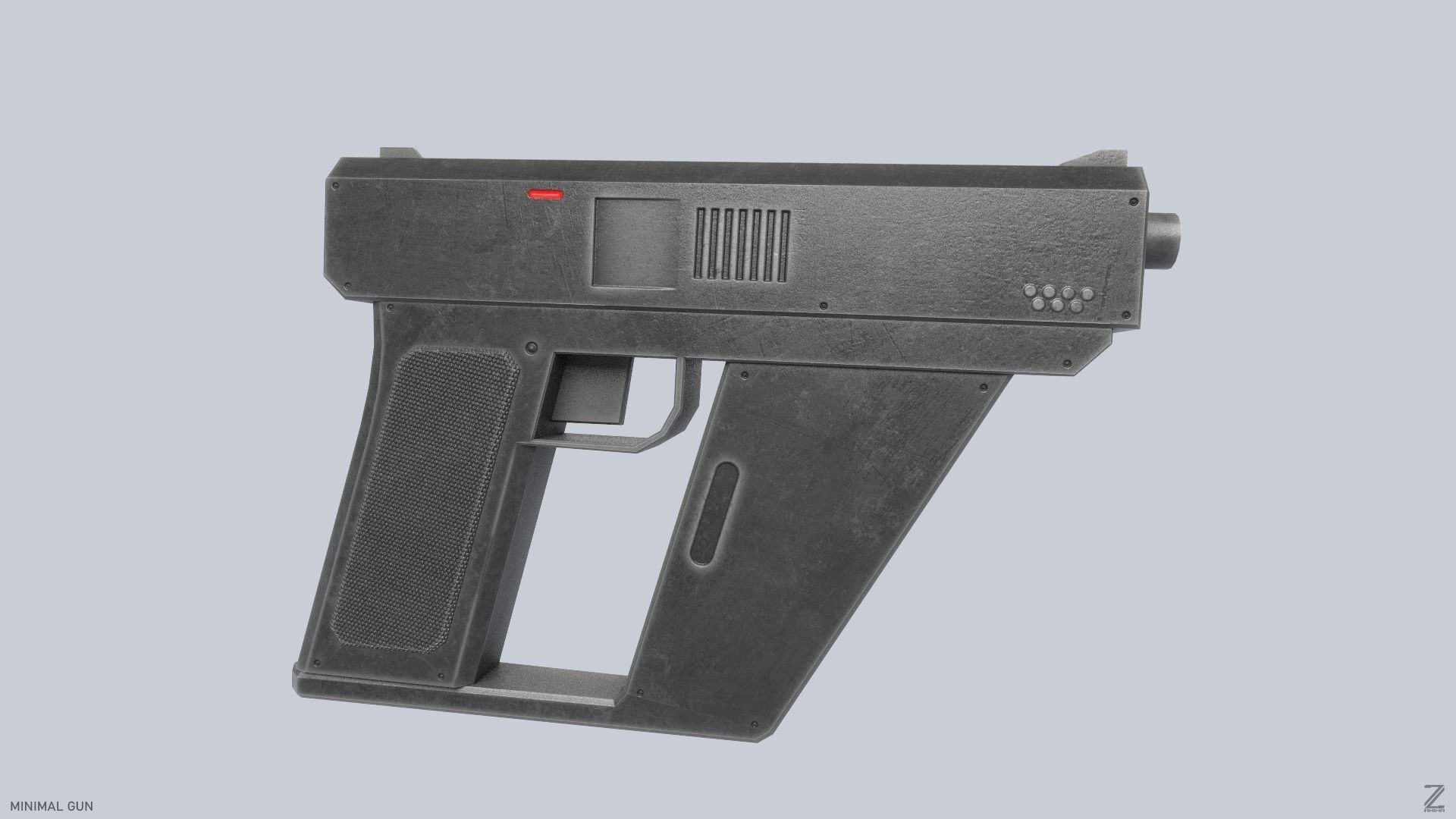 Minimal Gun Model - TurboSquid 2390923