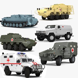 Ambulance Vehicle Collection 3D