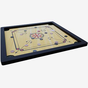 3D model carom board
