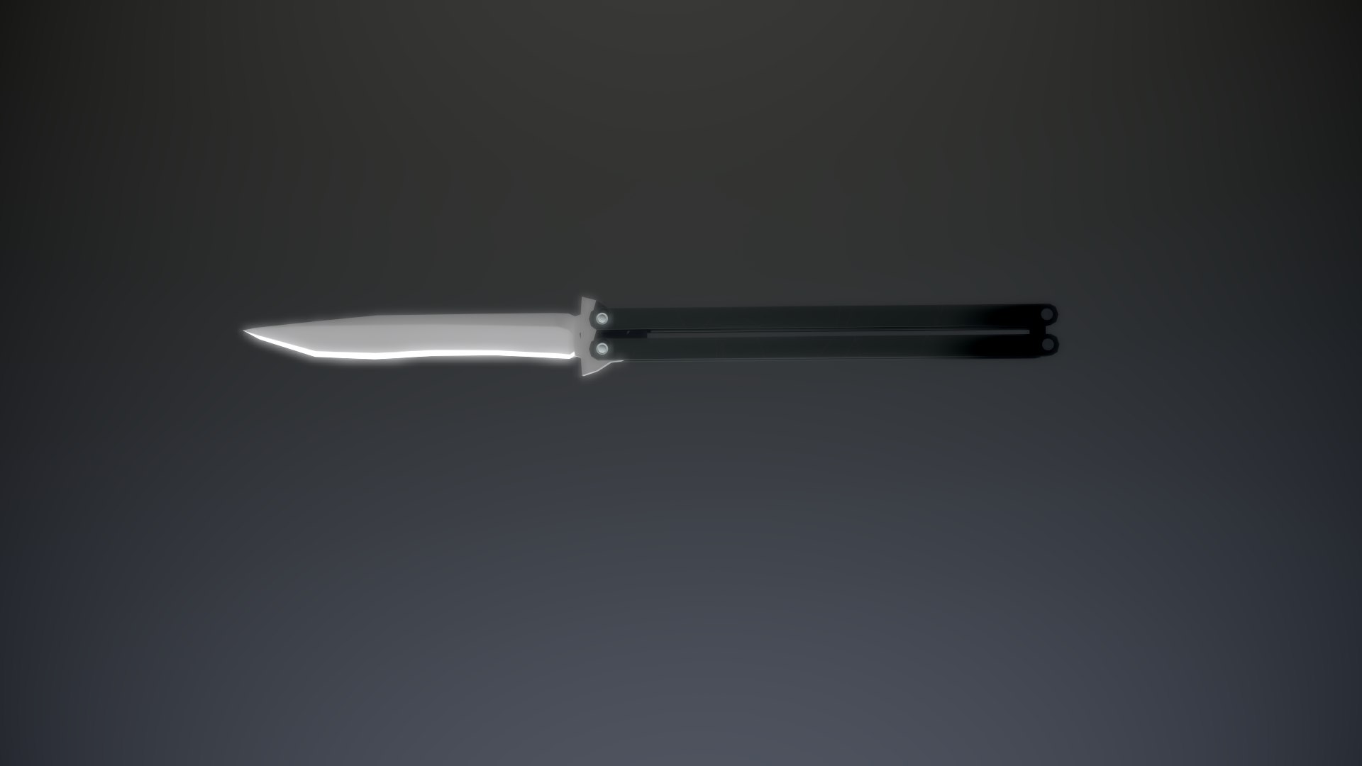 3D model butterfly knife lowpoly - TurboSquid 1903008