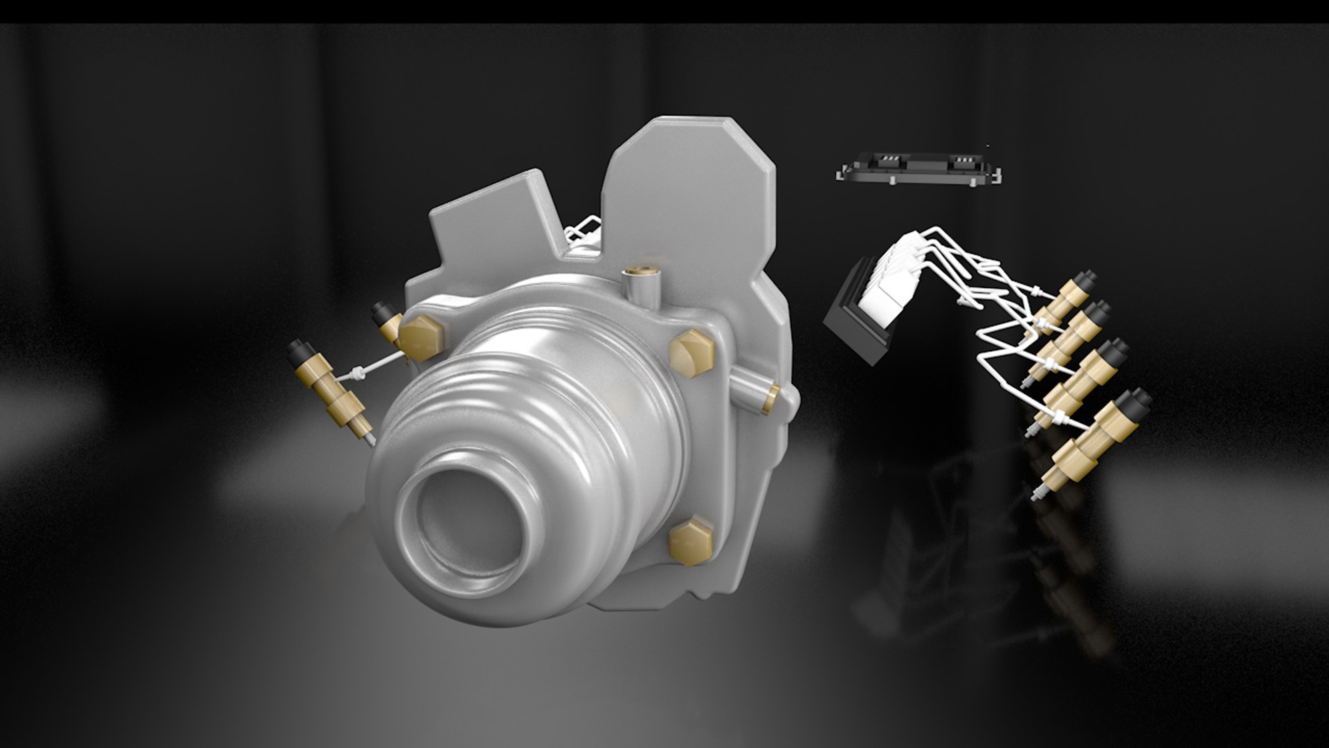 3D engine injection model - TurboSquid 1337676
