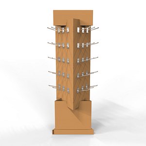 3D Point of Sale Cardboard Display Stand model