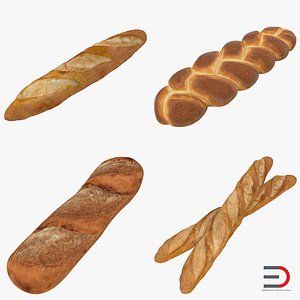 3d model bakery products