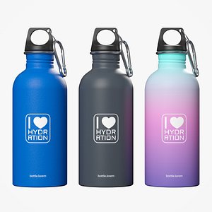 3D Bottle Flask Tumbler