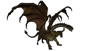 Mythical Chimera 3D Model  Armored Beast with Wings